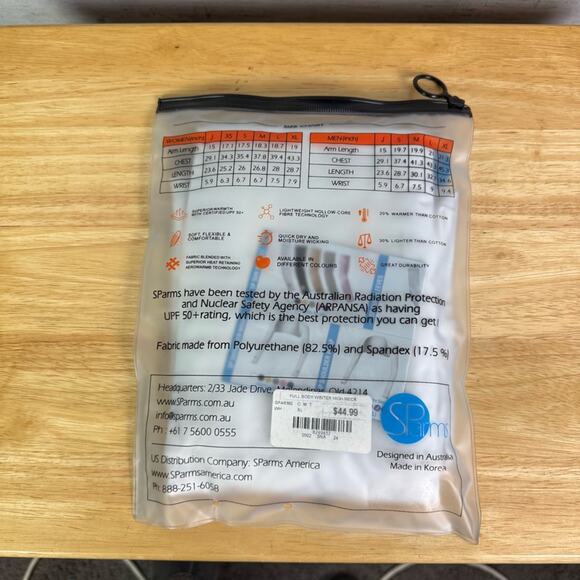 SP Arms Sun Protection Body Warm Base Layer White Size Large - Picture 2 of 2